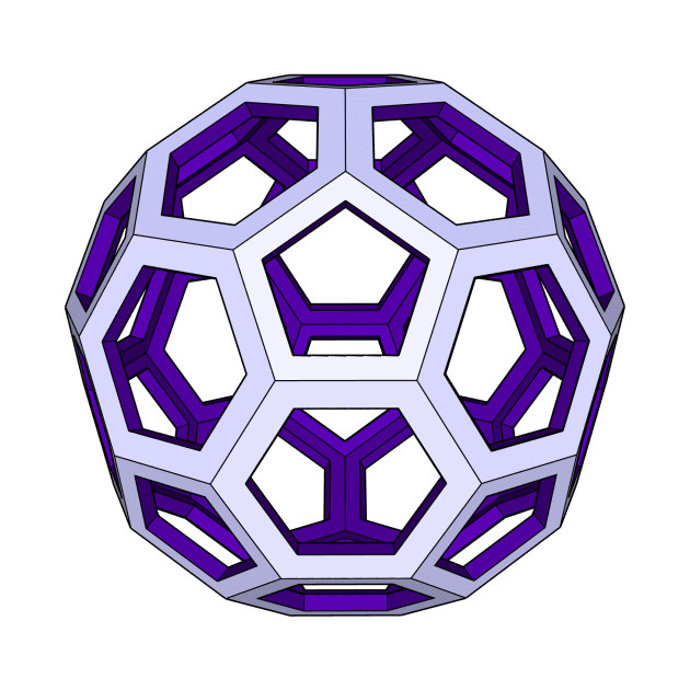 gmtrx lawal skeletal truncated icosahedron by Seni Lawal