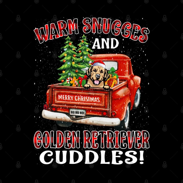 Warm Snuggles And Golden Retriever Cuddles Ugly Christmas Sweater by intelus