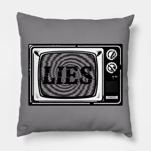 The Media Lies Hypnotize Pillow