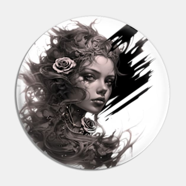 "Elegy of the Rose: Dance of Dreams and Brushstroke Magic" Pin by Yurii