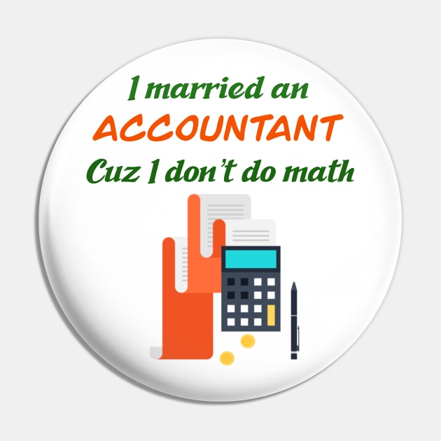 Funny Accountant Profession Pin by ScarabMotorsports