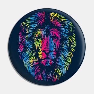 Vibrant Lion Pin