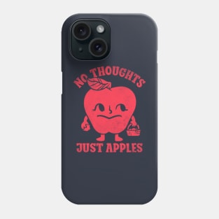 halloween for women - No thoughts just apples Phone Case