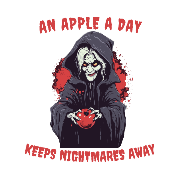 An Apple a Day - Halloween Witch by LoffDesign