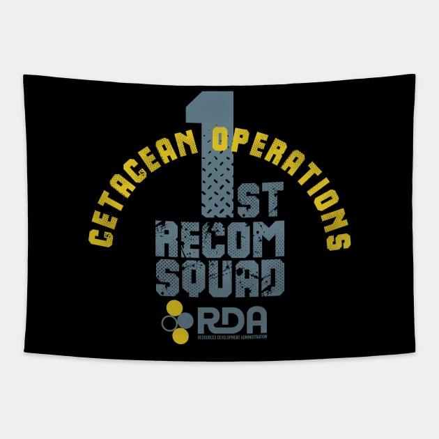 1st Recom Squad - Cetacean Operations Tapestry by MindsparkCreative