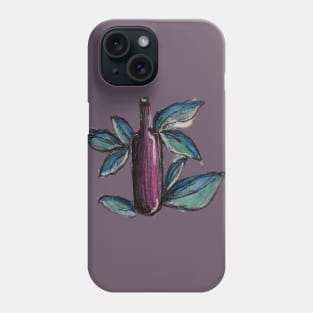 Purple Wine and Leaves Phone Case