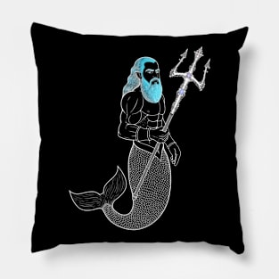 Poseidon trident fork Pillow