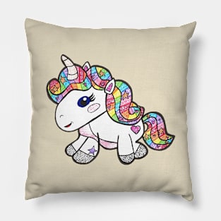 Rainbow Unicorn Pillow