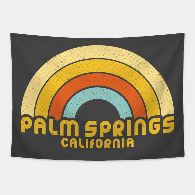 Retro Palm Springs California Tapestry by dk08