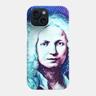 Antonio Vivaldi Snowy Portrait | Antonio Vivaldi Artwork 13 Phone Case