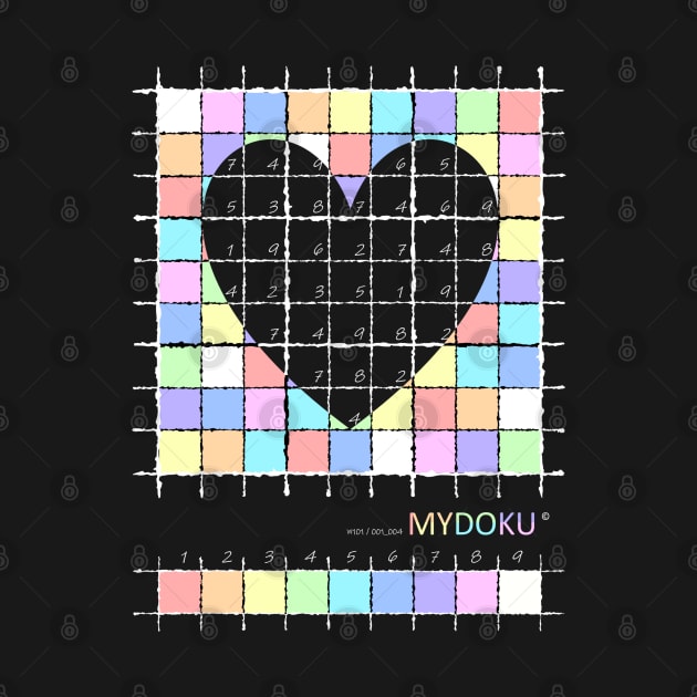 Mydoku_W101_001_004 _F: Sudoku, Sudoku coloring, logic, logic puzzle, holiday puzzle, fun, away from screen by Mydoku