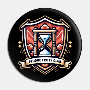 Productivity club Pin