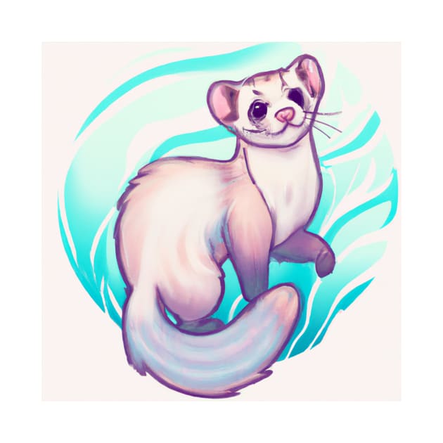 Cute Furret Drawing by Play Zoo