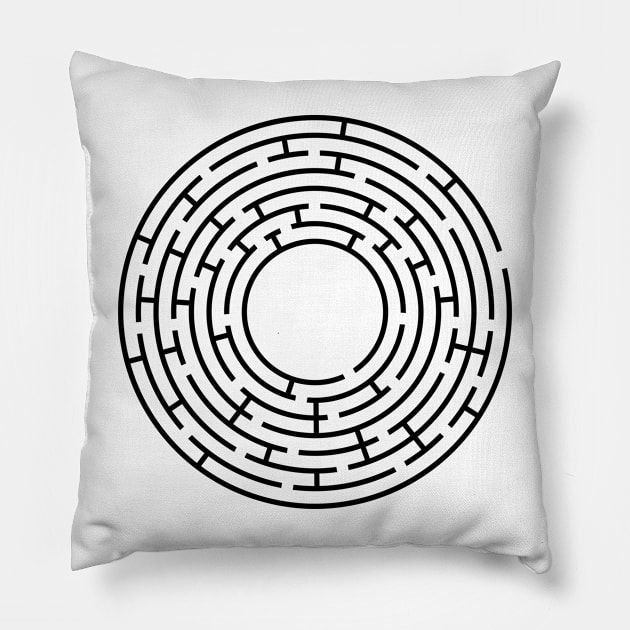 game maze Pillow by SweetDreamZ