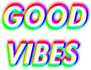 Good Vibes Only - Trippy & Cool Color Magnet