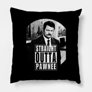 Straight Outta Pawnee Park and Rec Pillow