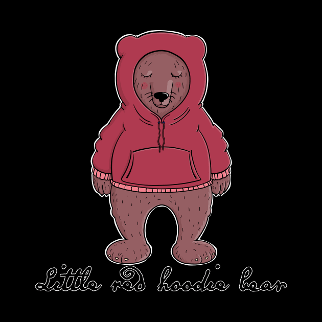 Little red hoodie Bear by schlag.art