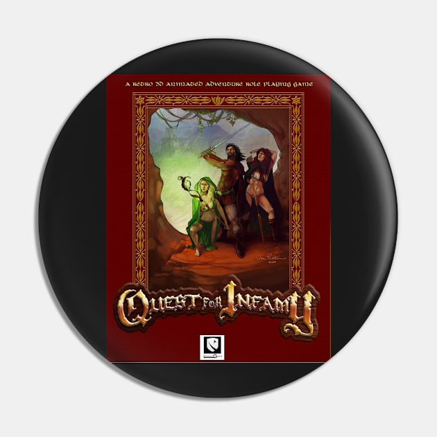 Quest for Infamy - Box Art Pin by Infamous_Quests