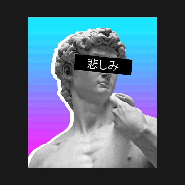 Japanese Aesthetic Greek Bust | Vaporwave by MeatMan