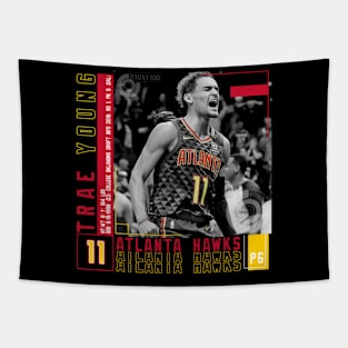 Trae Young Paper Poster Tapestry