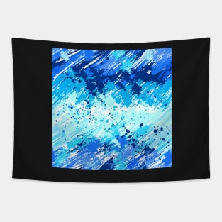 Seamless Painted Blue Paint Tapestry