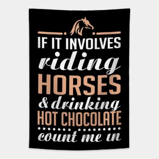 Horses and Hot Chocolate Tapestry