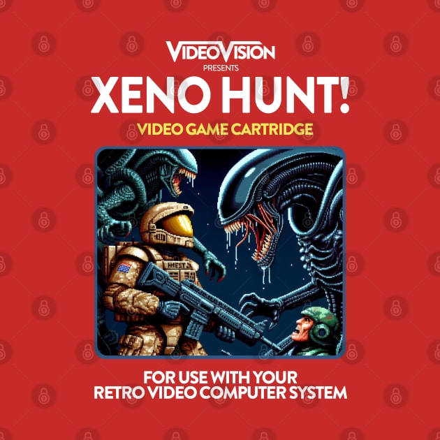 Xeno Hunt 80s Game by PopCultureShirts