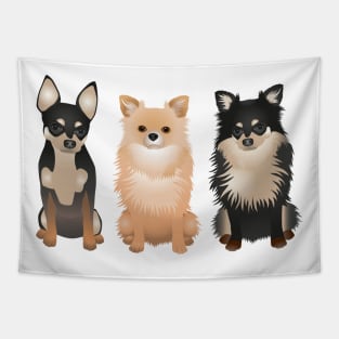 Chihuahua friends Tapestry