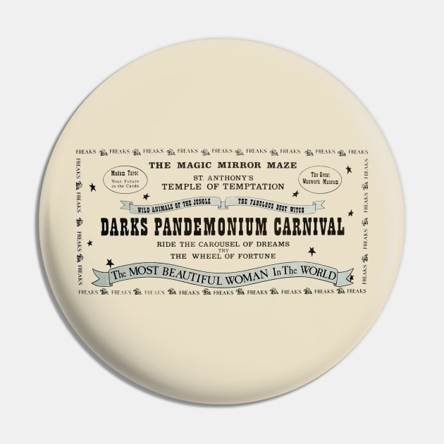 Darks Carnival Pin by The Curious Cabinet