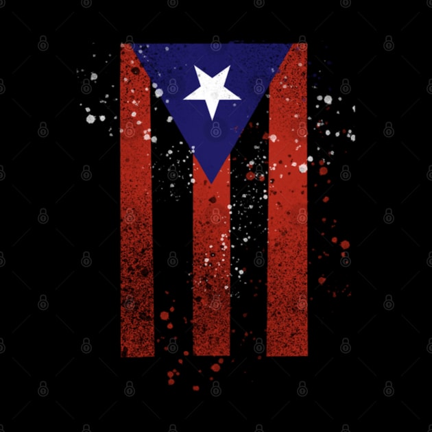 Spray Paint Puerto Rican Flag by sebs