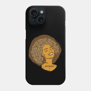 Black Woman Afro African American History Phone Case