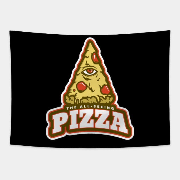 The All Seeing Pizza Tapestry by Sanworld