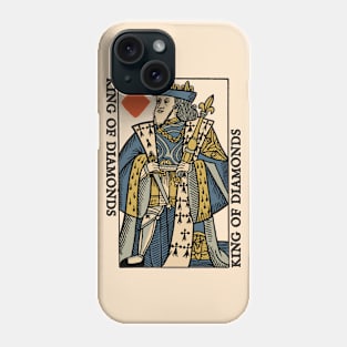 Vintage Character of Playing Card King of Diamonds Phone Case