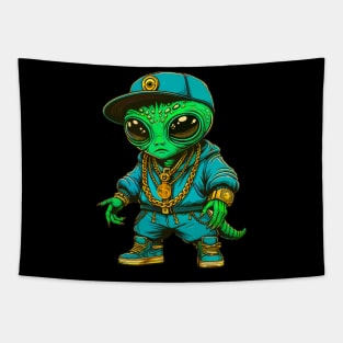 Alien Hip Hop Thug Life Style Tapestry