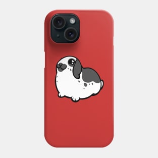 Black and White Lop Bunny Rabbit Coney Phone Case