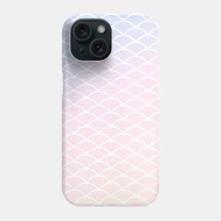 Cute geometric art deco pastel sunset pattern Phone Case