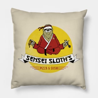 Sensei Sloth's Pizza & Sushi Pillow