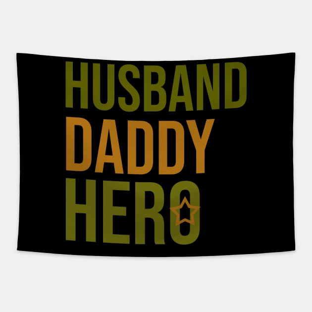 Husband daddy hero Tapestry by cypryanus