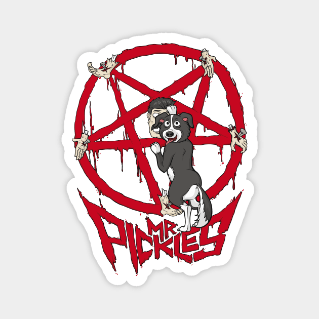 Mr Pickles Pentagram sticker