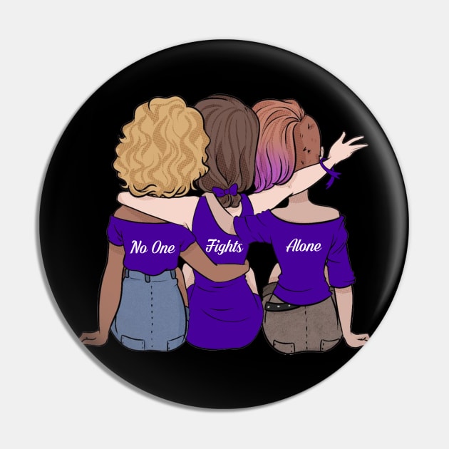 Pancreatic cancer Awareness T-Shirt for Women Pin by Elliottda