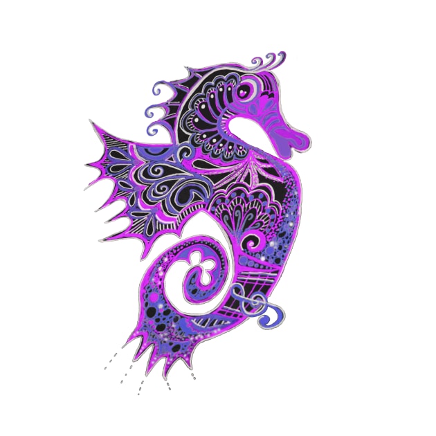 Purple Seahorse Play by A4ditee