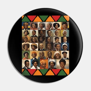 Black History month black characters Pin