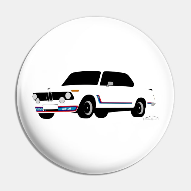 BMW 02 series 2002 Turbo Pin by Randomart
