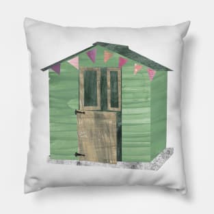 Shed - green Pillow