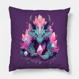 Kawaii Crystal Dragon Pillow