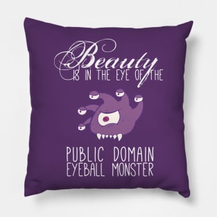 Public Domain Eyeball Monster Pillow