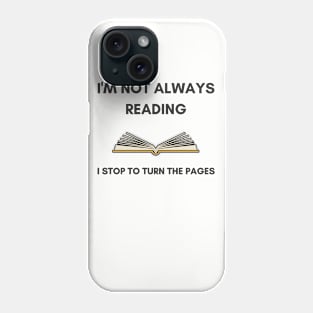 Funny Book Lover Reading Design for Bookworms Phone Case