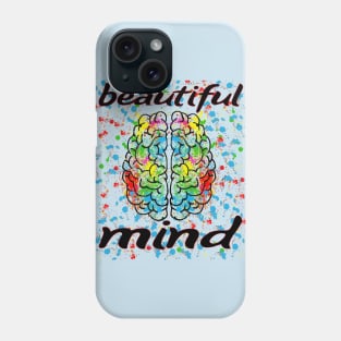 funny beautiful colorful mind for designers geniuses Phone Case