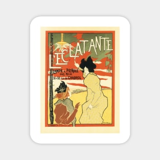 L' ECLATANTE Lampe A Petrole Oil Lamp French Advert Maitres De L' Affiche Collection Magnet