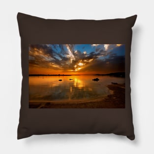 Elafonissos sunset - Crete island Pillow